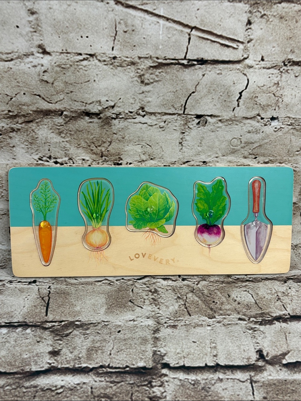 Lovevery Community Garden Peg Puzzle from Adventurer Play Kit
